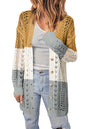 Double Take Openwork Ribbed Cuff Longline Cardigan