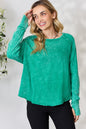 Zenana Round Neck Long Sleeve Top