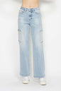 Judy Blue Full Size High Waist Straight Cargo Jeans