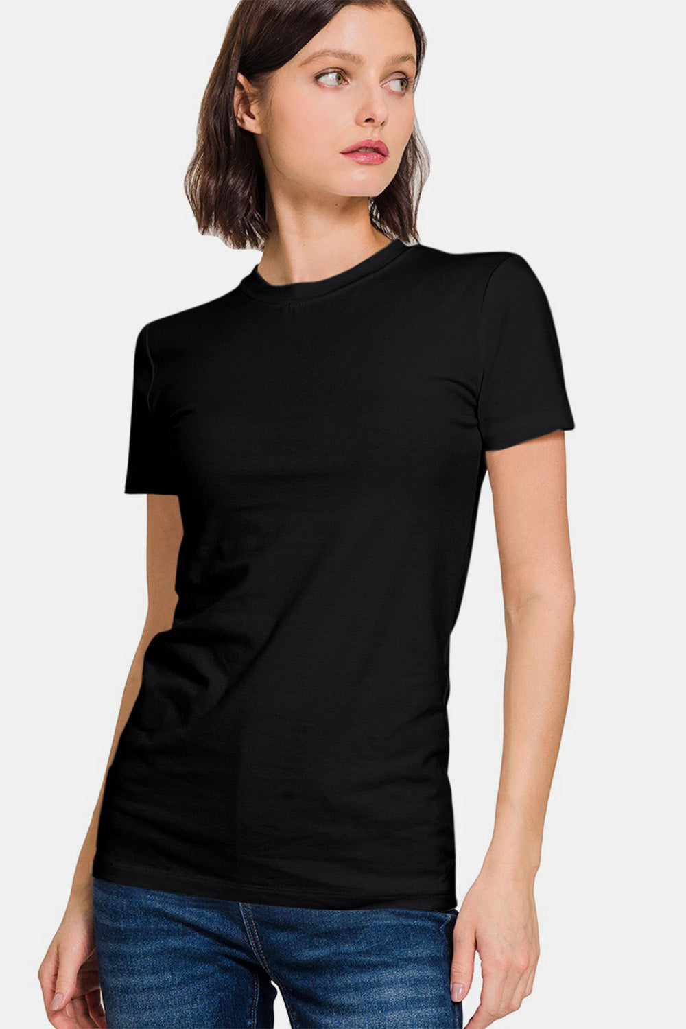 Zenana Crew Neck Short Sleeve T-Shirt