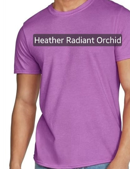 Gildan soft style unisex- HEATHERED RADIANT ORCHID