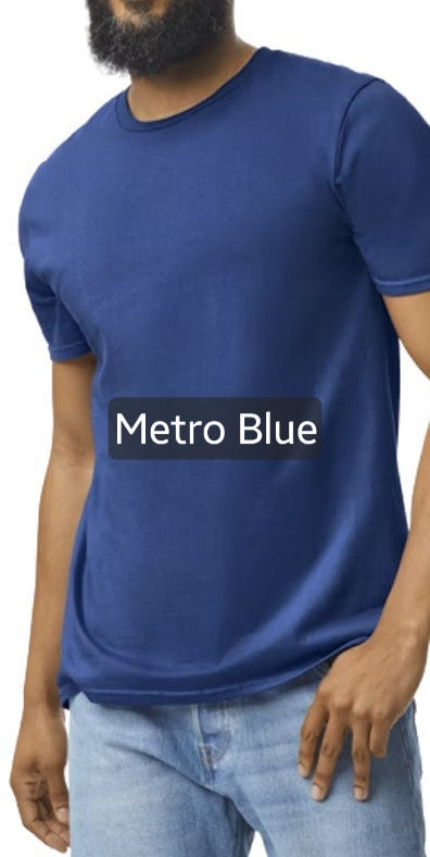 Gildan soft style unisex-METRO BLUE