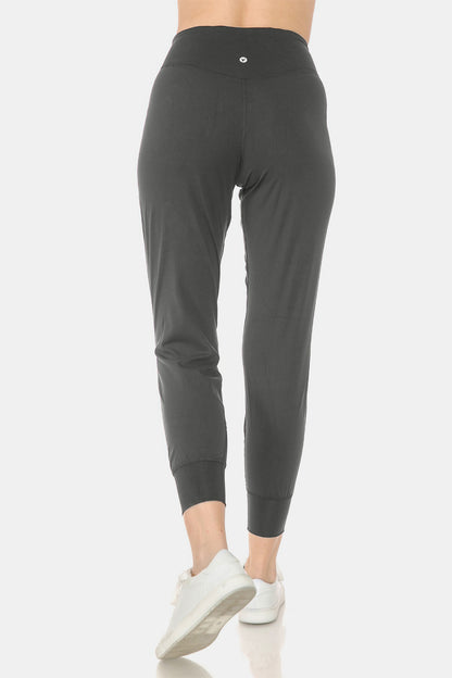 Leggings Depot Wide Waistband Slim Active Joggers