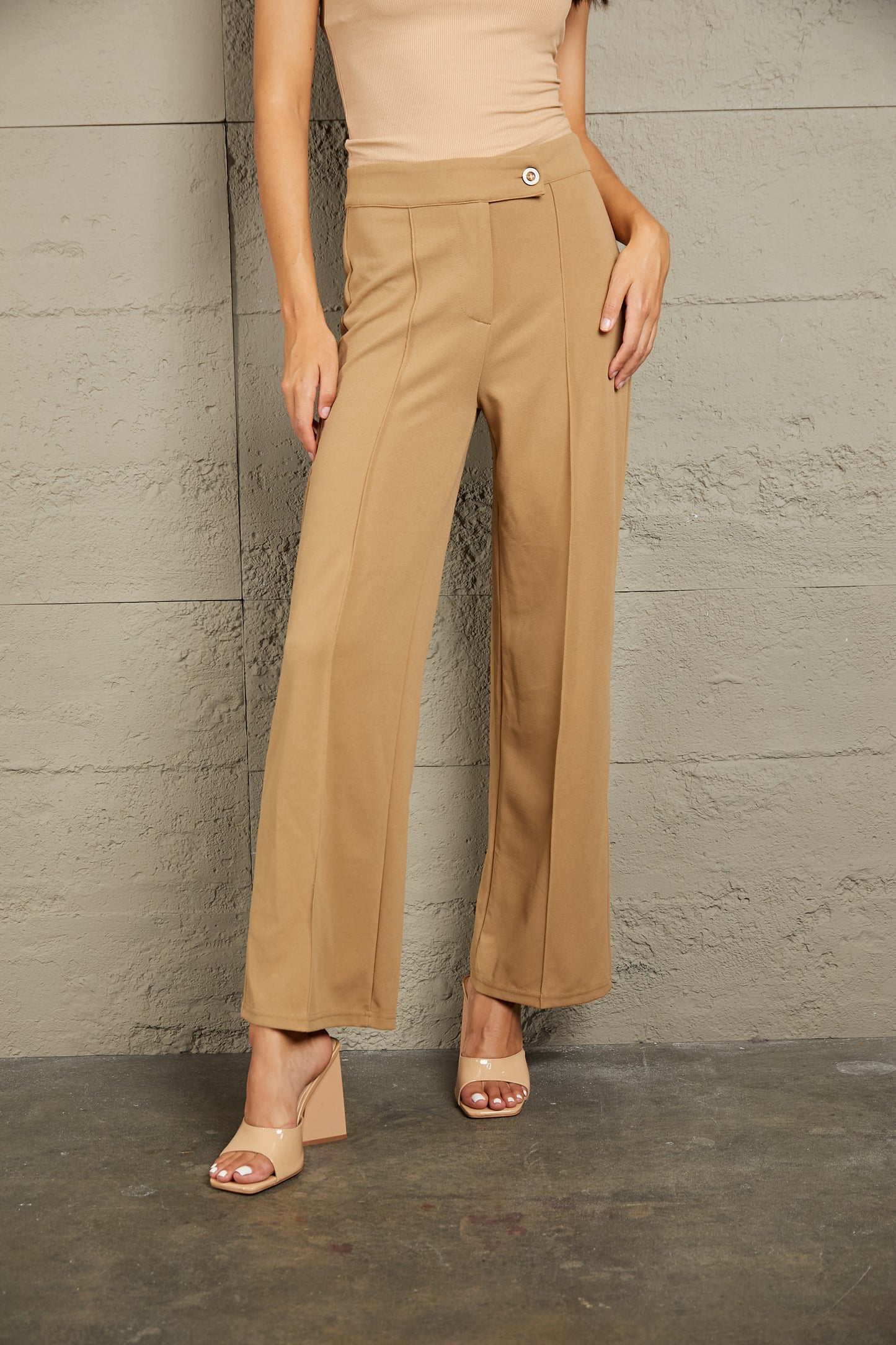 Center Seam Straight Leg Pants